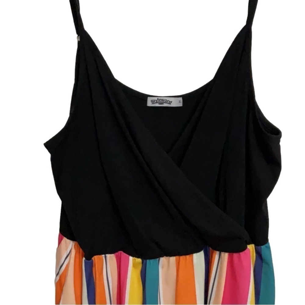 STYLEWORD V-Neck Spaghetti Strap Swing Sundress - Picture 3 of 8